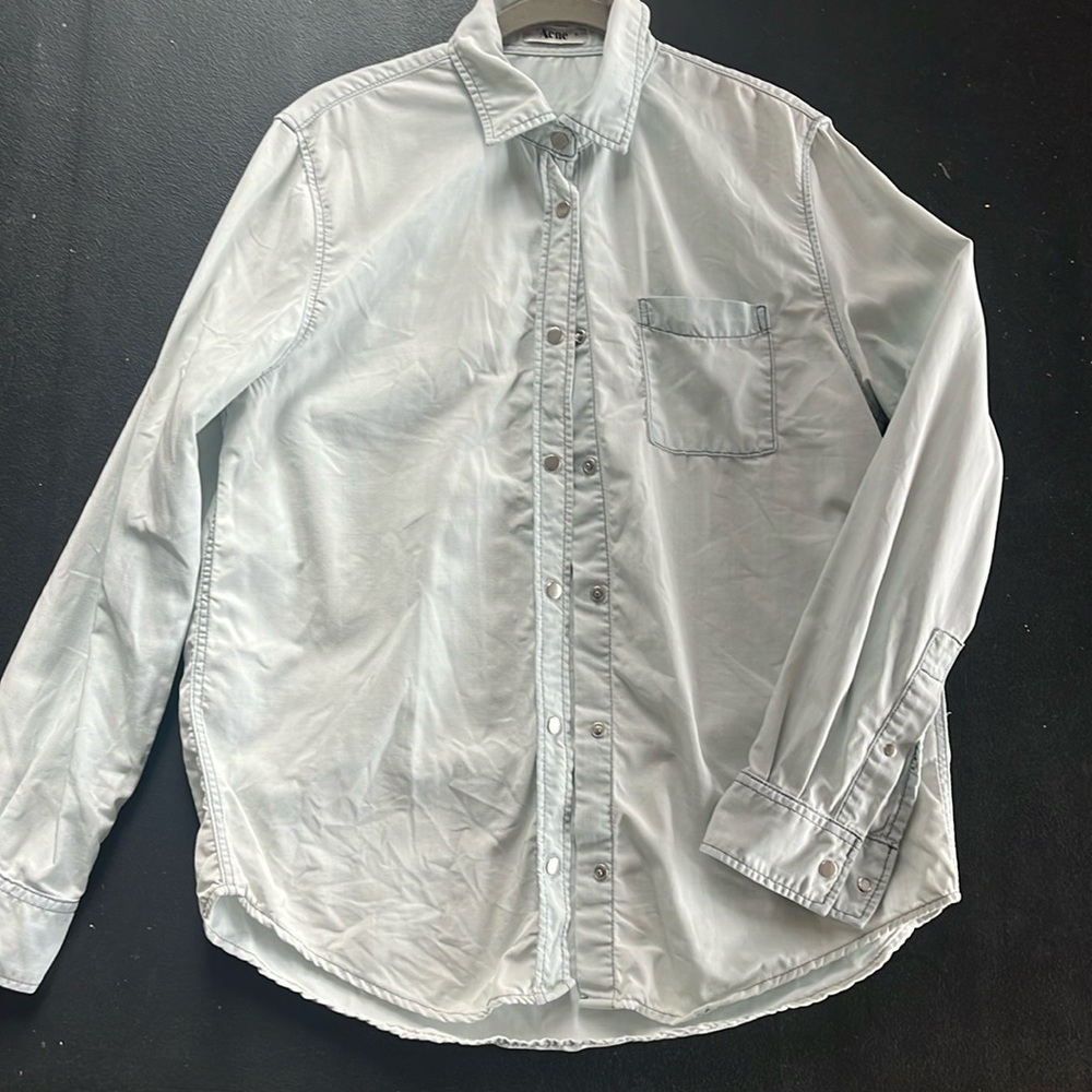 ACNE button down denim shirt
